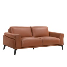 Lucca Top Grain Leather Sofa Cognac